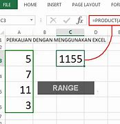 Perkalian Pada Excel